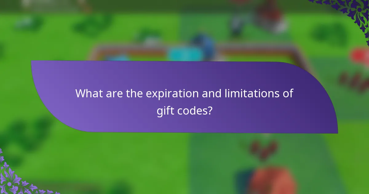 What are the expiration and limitations of gift codes?